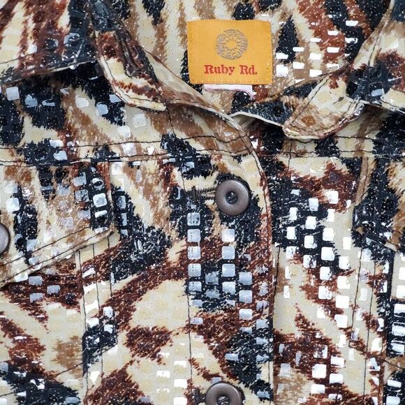 Ruby Rd. Small animal print Jacket - Picture 6 of 8